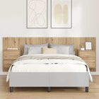 Headboard with drawer cabinet, 3 pcs, engineered wood, Artisan Oak