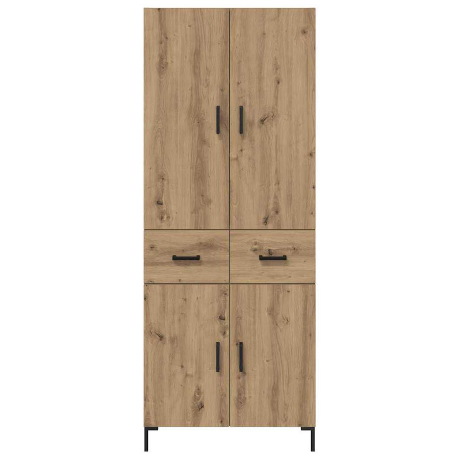 Highboard Artisan Eiken 69,5 x 34 x 180 cm Bewerkt hout