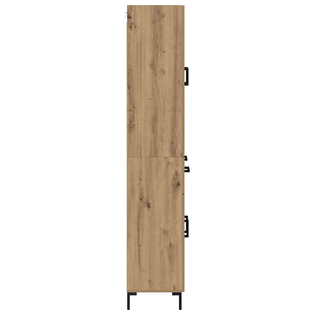 Highboard Artisan Eiken 69,5 x 34 x 180 cm Bewerkt hout