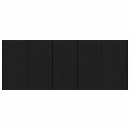Hoofdbord Met Kast met lade 3 pcs Zwart Eiken Bewerkt hout