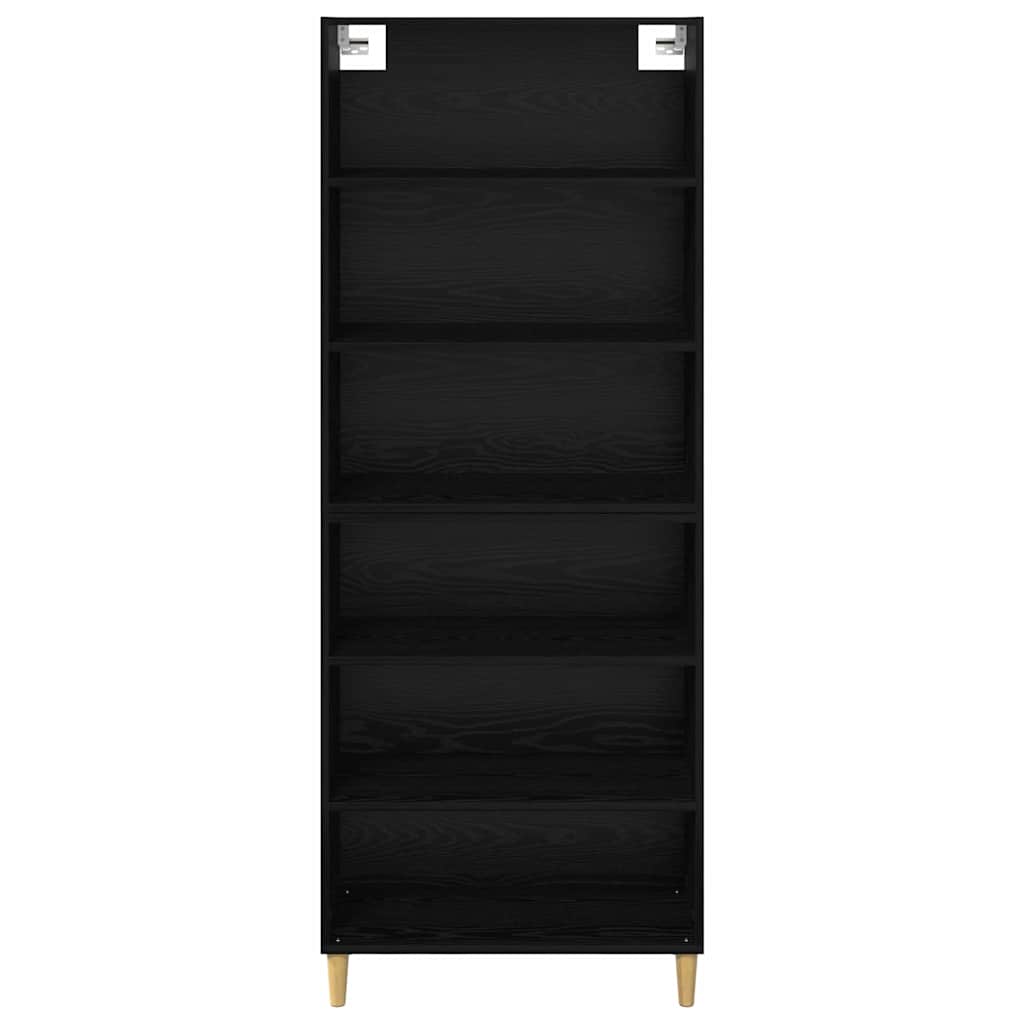Highboard 2 pcs Zwart Eiken 69,5 x 32,5 x 180 cm Bewerkt hout