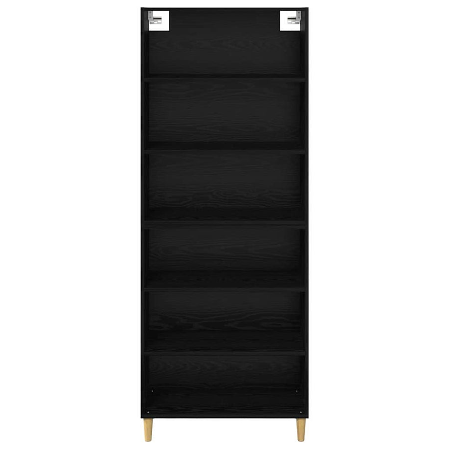 Highboard 2 pcs Zwart Eiken 69,5 x 32,5 x 180 cm Bewerkt hout