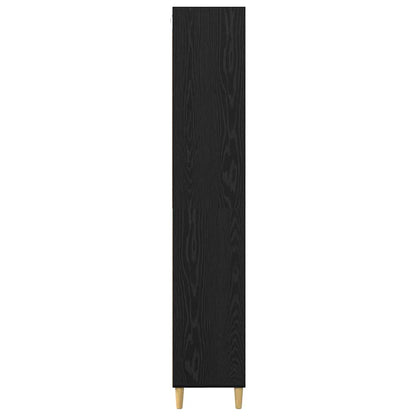 Highboard 2 pcs Zwart Eiken 69,5 x 32,5 x 180 cm Bewerkt hout