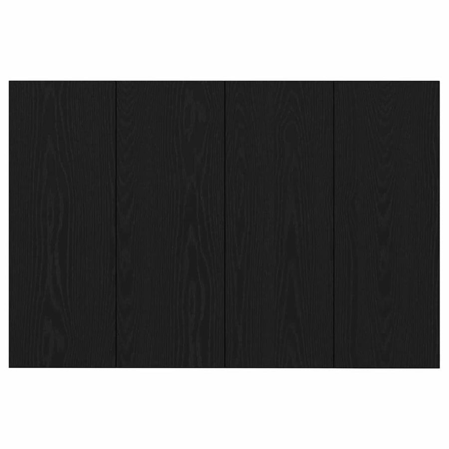 Hoofdbord Met Kast met lade 3 pcs Zwart Eiken Bewerkt hout