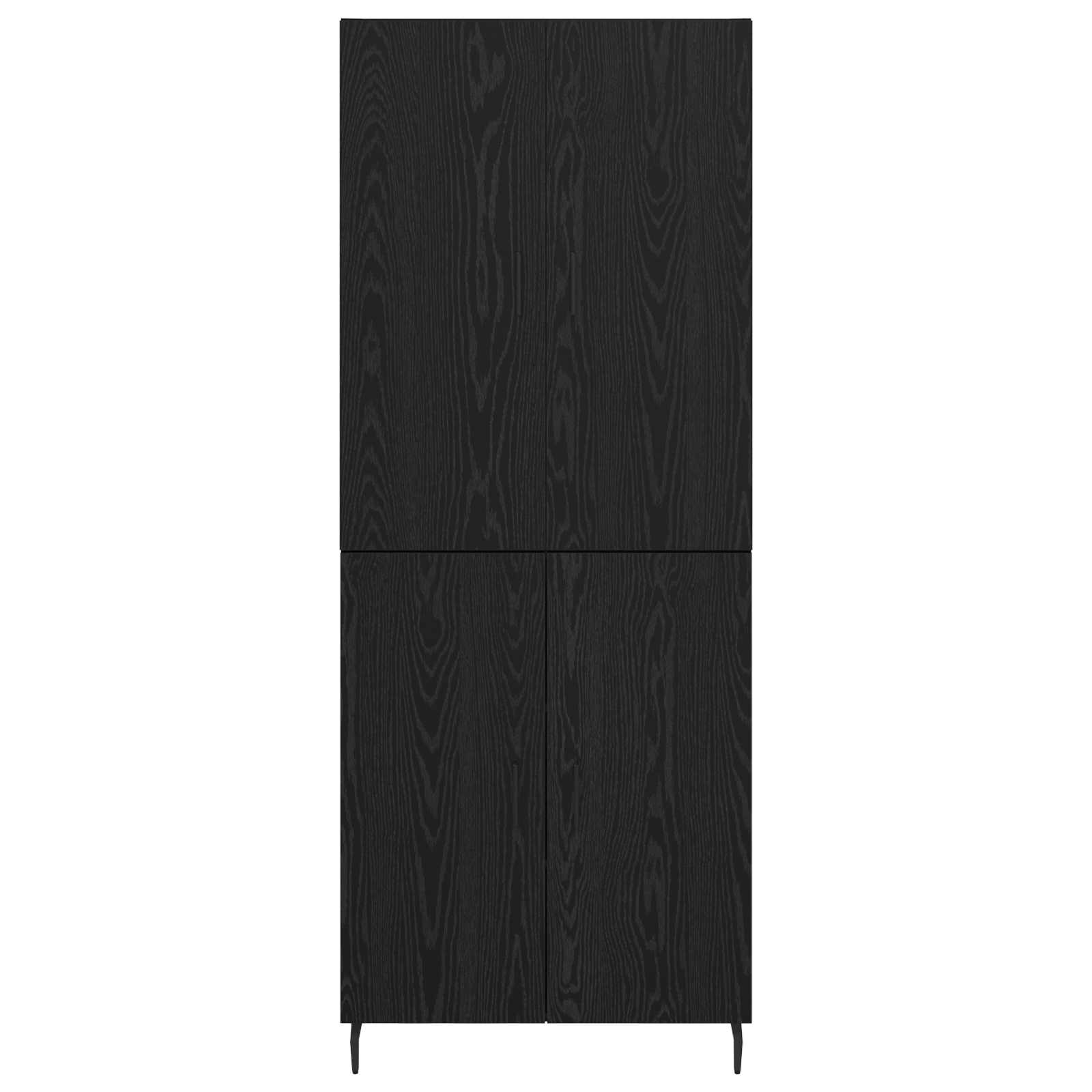 Hoge kast Zwart eiken 69,5 x 34 x 180 cm