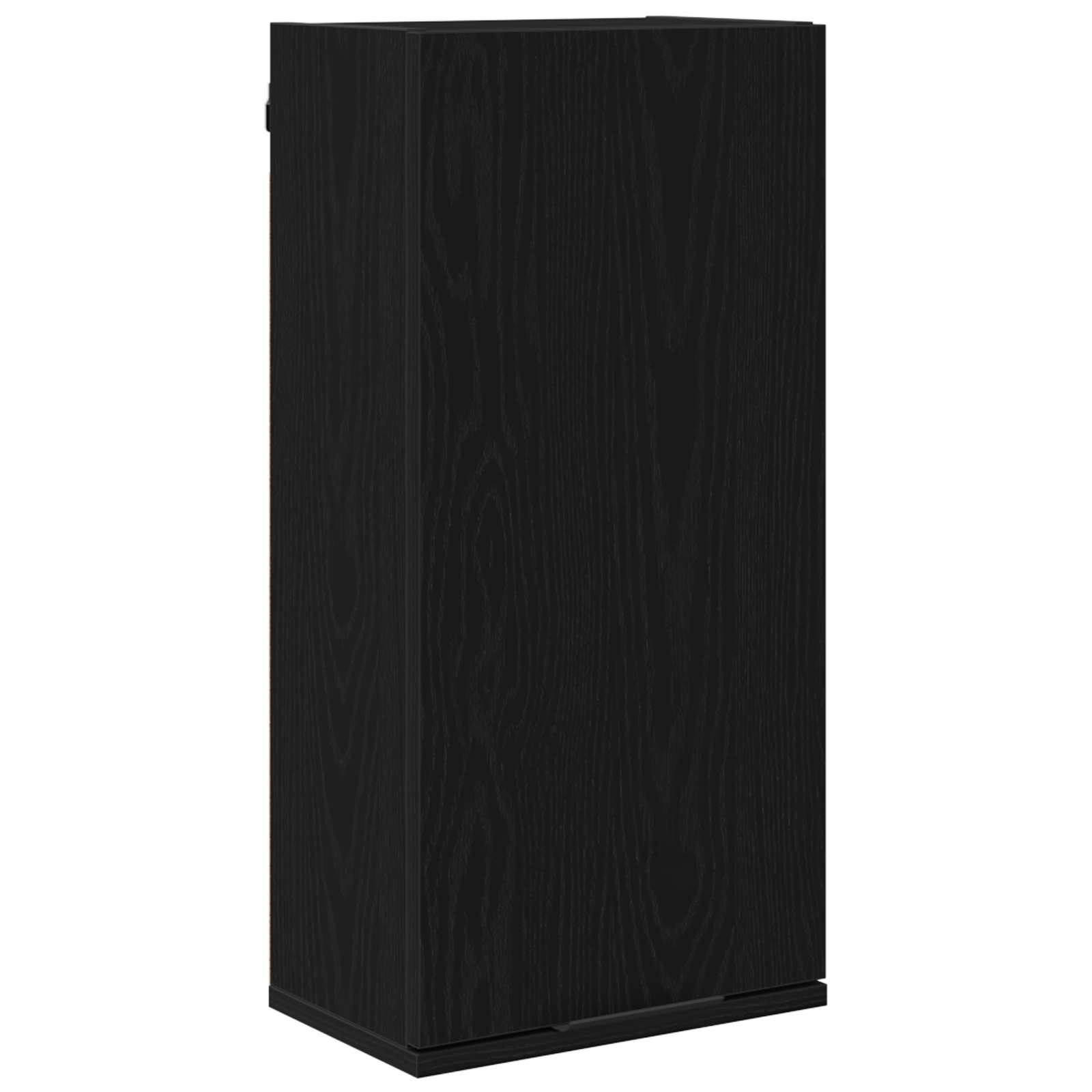 Badkamermeubelset met lade 5 pcs Zwart Eiken Bewerkt hout