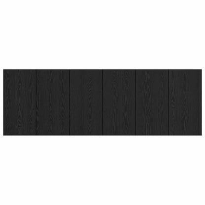 Hoofdbord Met Kast Zwart Eiken 337 x 32,5 x 80 cm Bewerkt hout