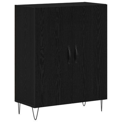 Hoge kast Zwart Eiken 69,5 x 34 x 180 cm Bewerkt hout