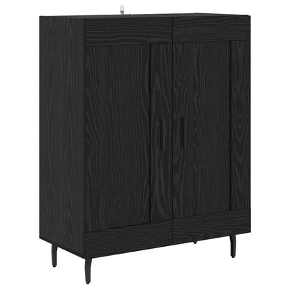 Hoge kast Zwart eiken 69,5 x 34 x 180 cm