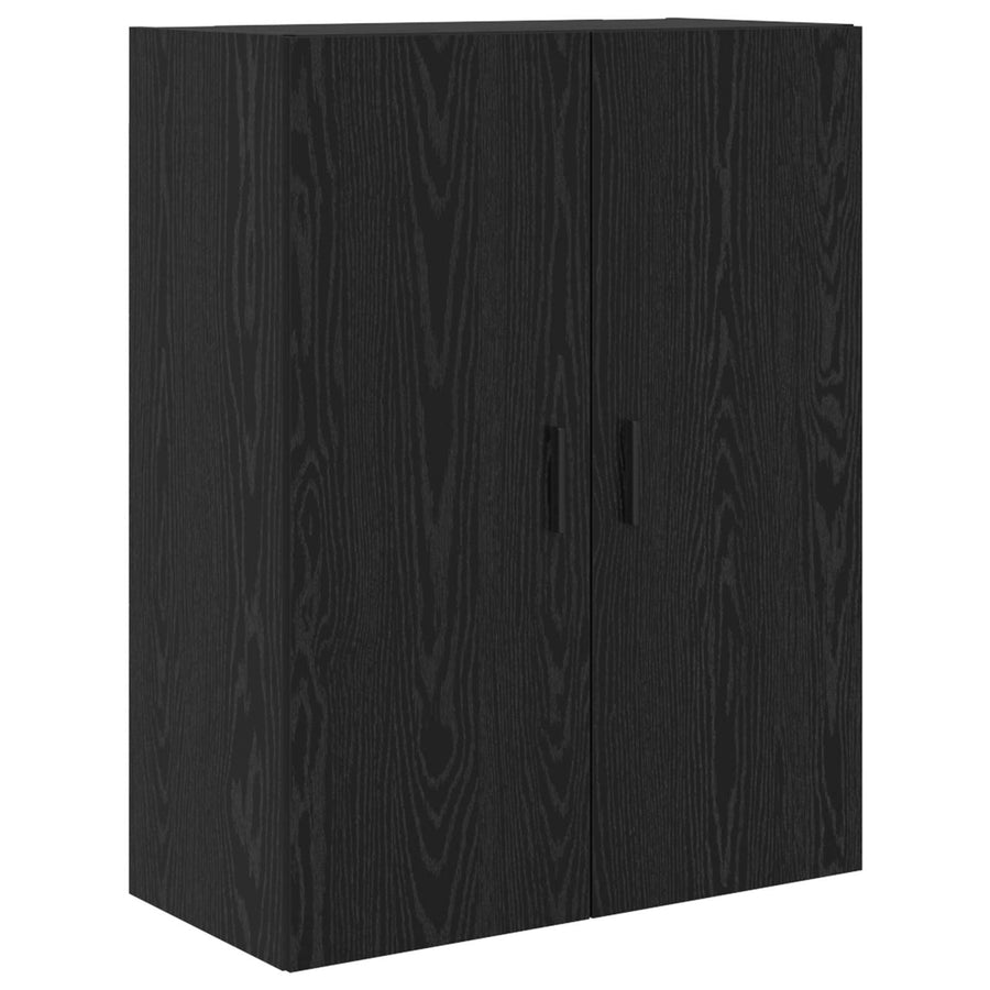 Hoge kast Zwart eiken 69,5 x 34 x 180 cm