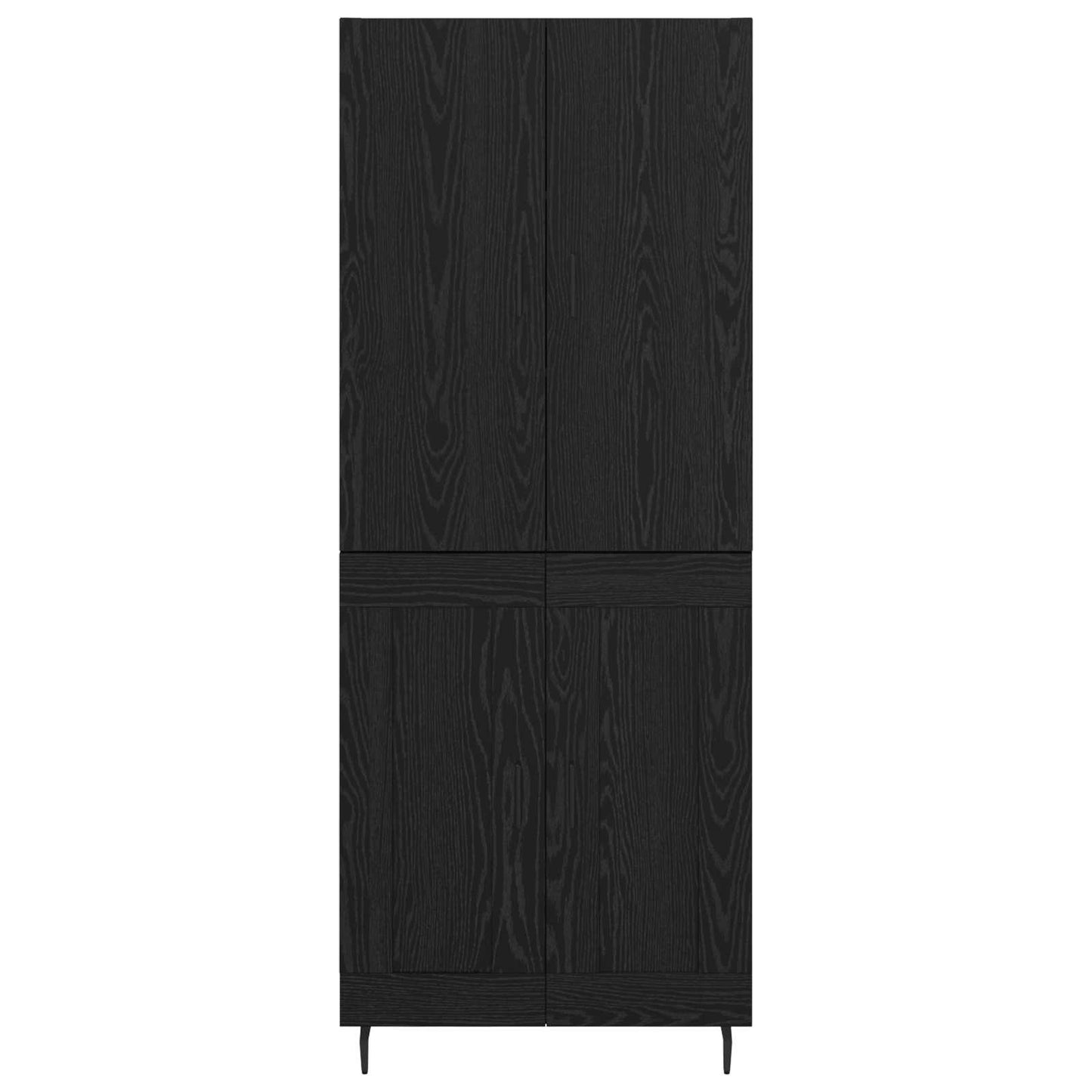 Hoge kast Zwart eiken 69,5 x 34 x 180 cm