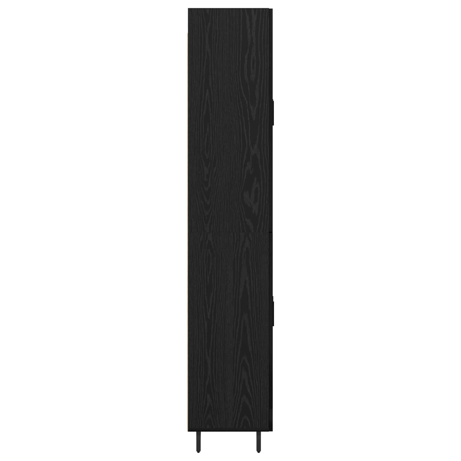 Hoge kast Zwart eiken 69,5 x 34 x 180 cm