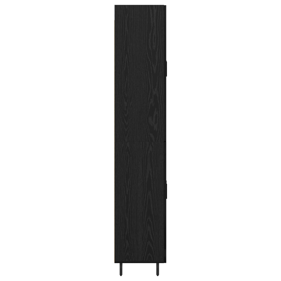Hoge kast Zwart eiken 69,5 x 34 x 180 cm