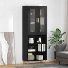 Tall Cabinet Black Oak 69.5 x 34 x 180 cm