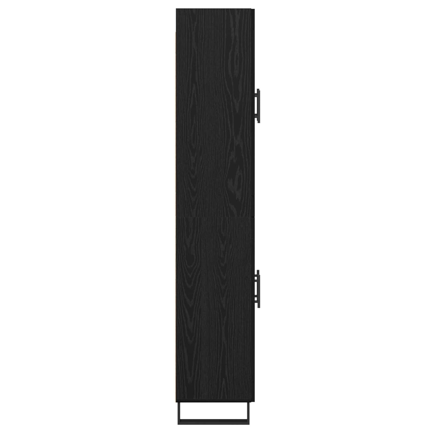 Hoge kast Zwart Eiken 69,5 x 34 x 180 cm Bewerkt hout