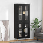 Tall Cabinet Black Oak 69.5 x 34 x 180 cm Engineered wood