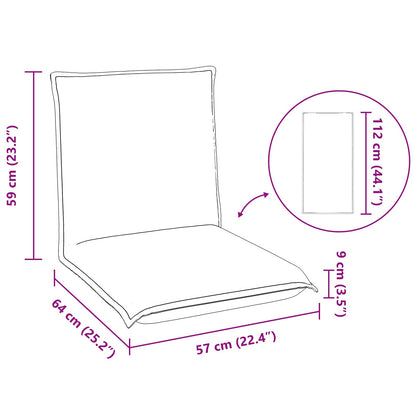 Vloerstoel Zwart 54 x 64 x 59 cm Schapenstof