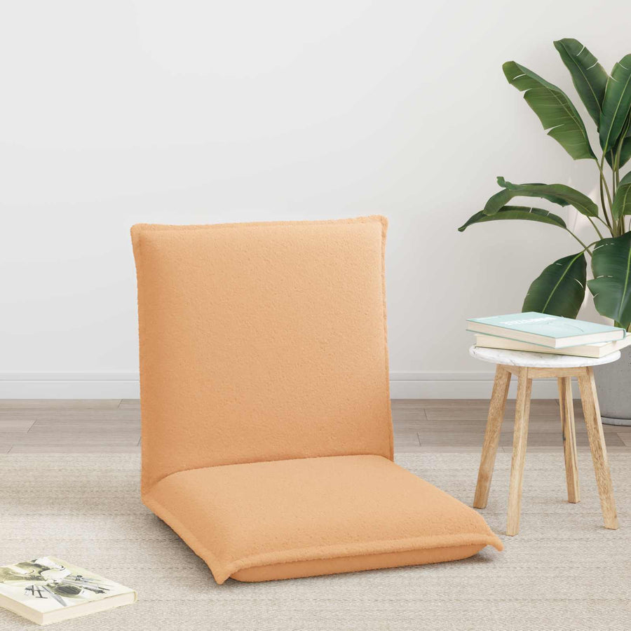 Vloerstoel Beige 54 x 64 x 59 cm Schapenstof