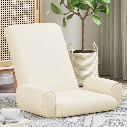 Vloerstoel Crème 68 x 51 x 56 cm Grove Fluweel
