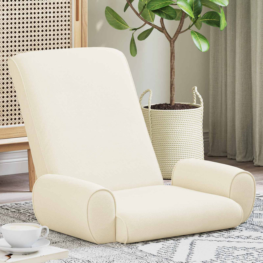 Vloerstoel Crème 68 x 51 x 56 cm Grove Fluweel