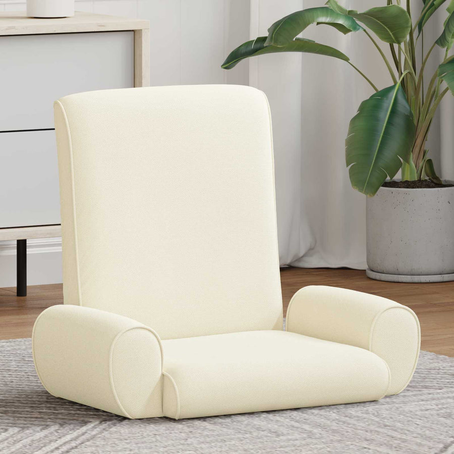 Vloerstoel Crème 68 x 51 x 56 cm Grove Fluweel