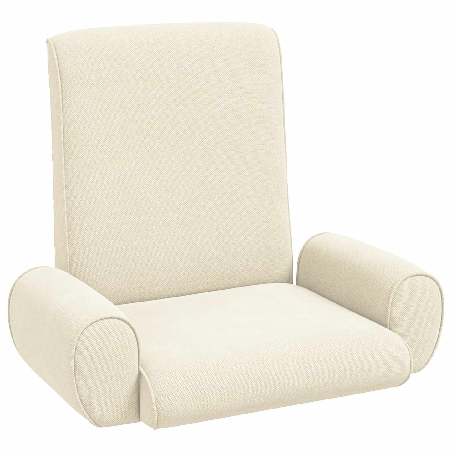 Vloerstoel Crème 68 x 51 x 56 cm Grove Fluweel