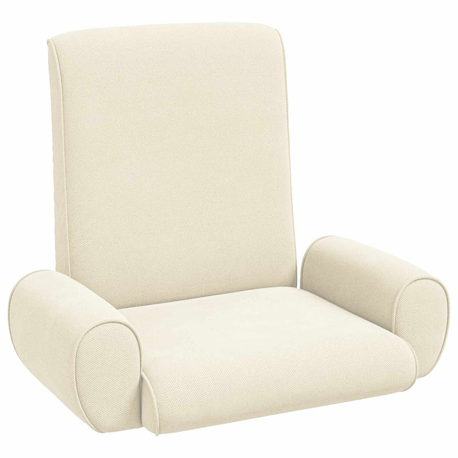 Vloerstoel Crème 68 x 51 x 56 cm Grove Fluweel