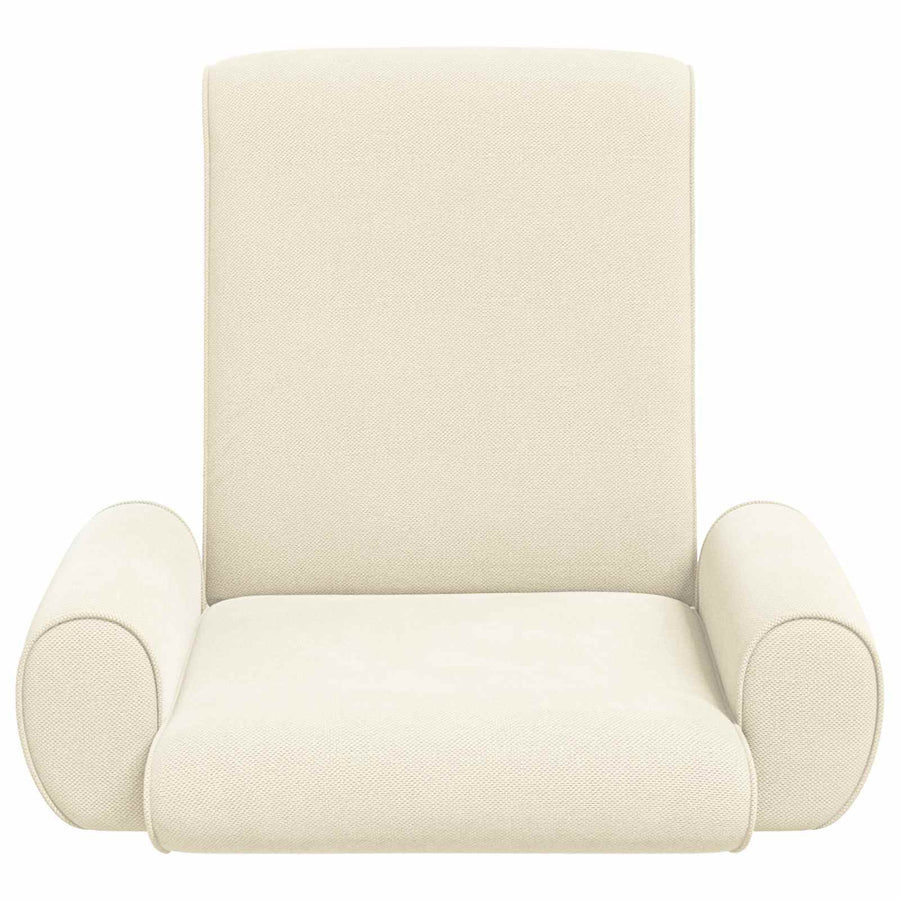 Vloerstoel Crème 68 x 51 x 56 cm Grove Fluweel