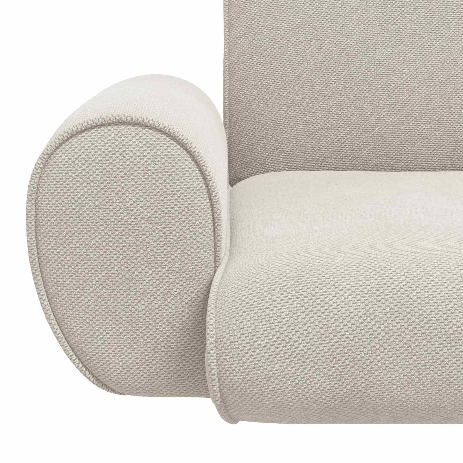 Vloerstoel Havermout 68 x 51 x 56 cm Grove Fluweel