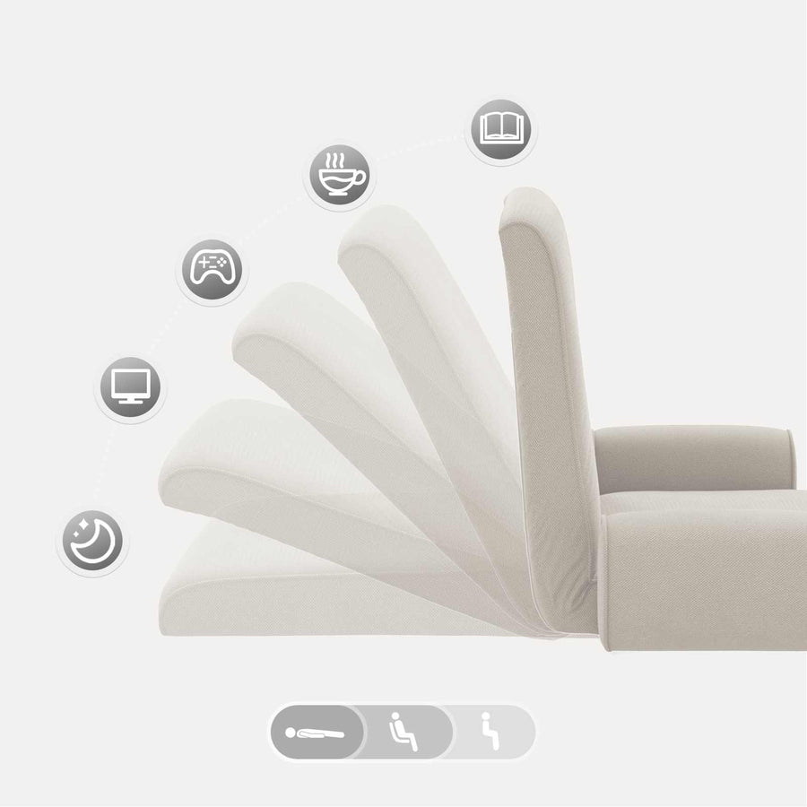 Vloerstoel Havermout 68 x 51 x 56 cm Grove Fluweel