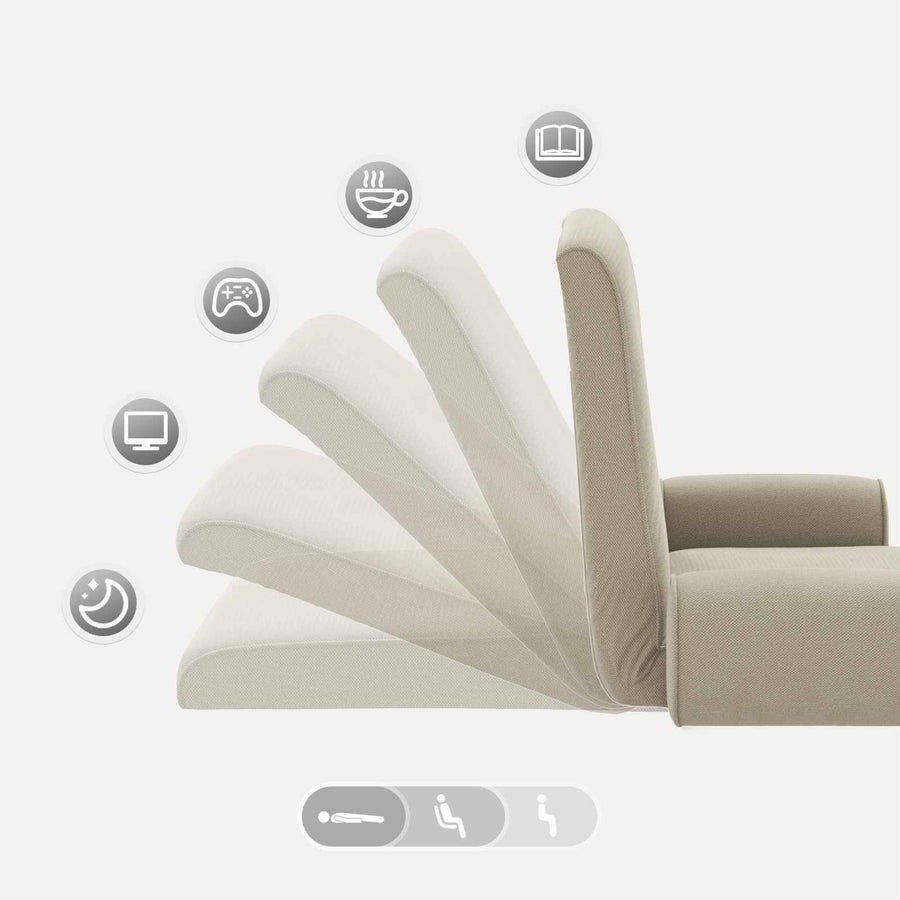 Vloerstoel Zand 68 x 51 x 56 cm Grove Fluweel