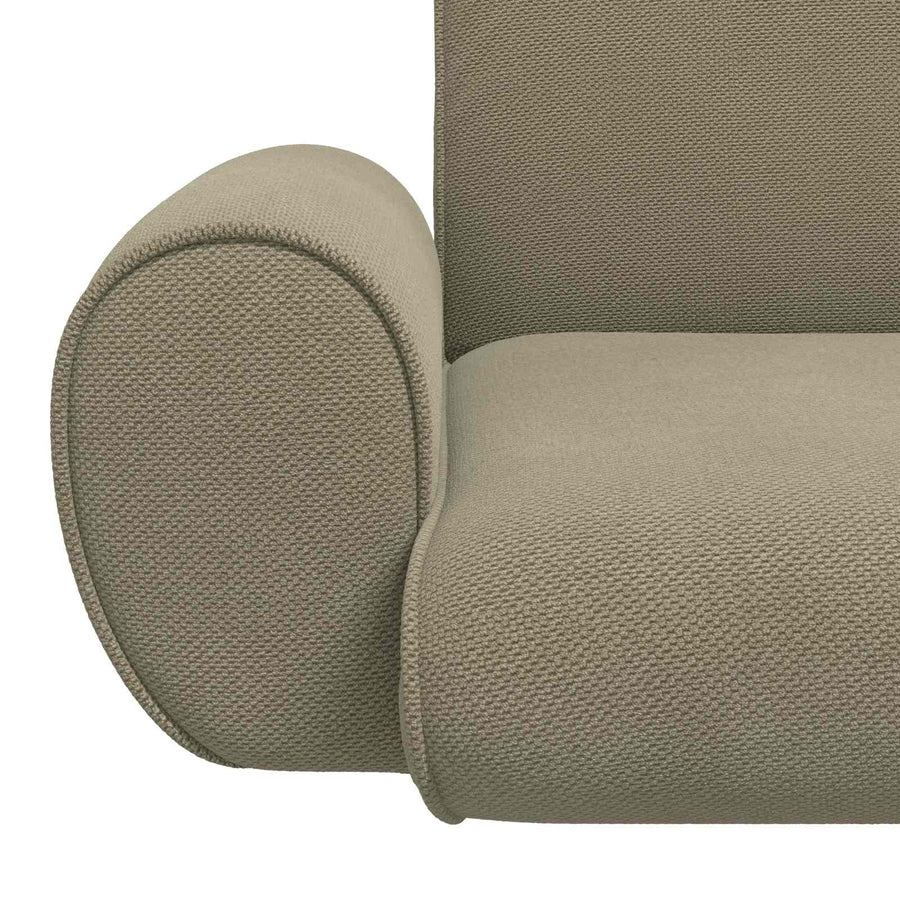 Vloerstoel Kaki 68 x 51 x 56 cm Grove Fluweel