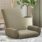 Vloerstoel kaki 68x51x56 cm grove fluweel