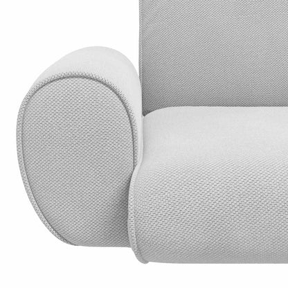 Vloerstoel Lichtgrijs 68 x 51 x 56 cm Grove Fluweel