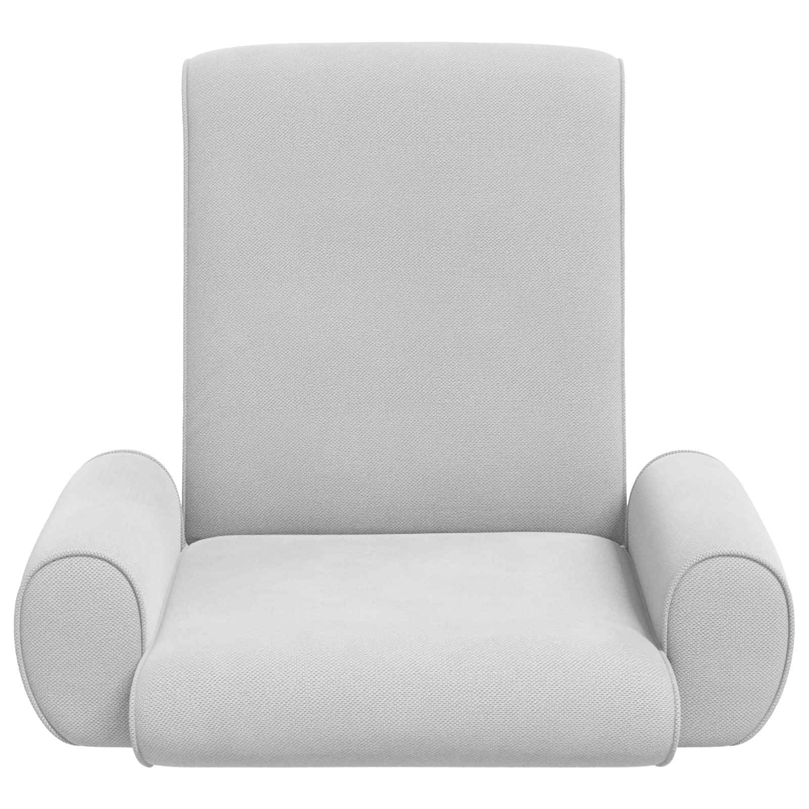 Vloerstoel Lichtgrijs 68 x 51 x 56 cm Grove Fluweel