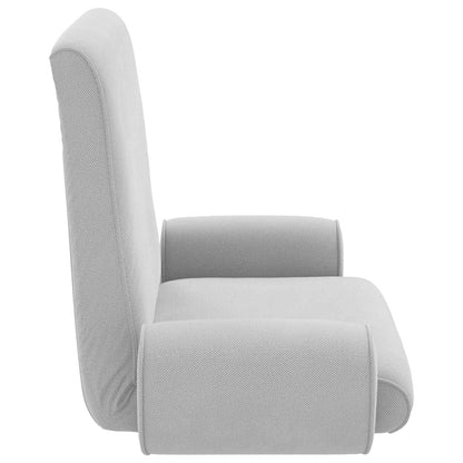 Vloerstoel Lichtgrijs 68 x 51 x 56 cm Grove Fluweel