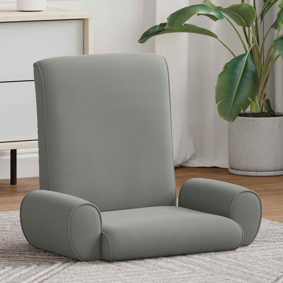Vloerstoel Donkergrijs 68 x 51 x 56 cm Grove Fluweel