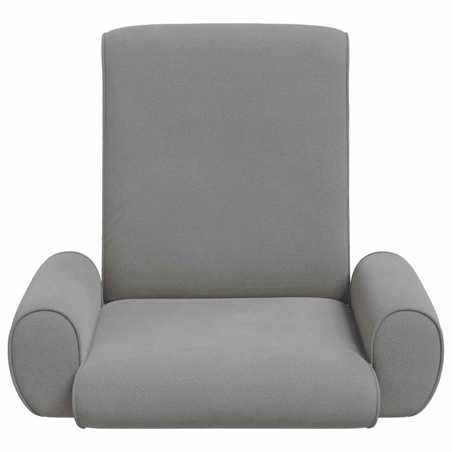 Vloerstoel Donkergrijs 68 x 51 x 56 cm Grove Fluweel