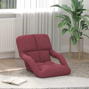 Vloerstoel wijnrood 58x62x58 cm stof