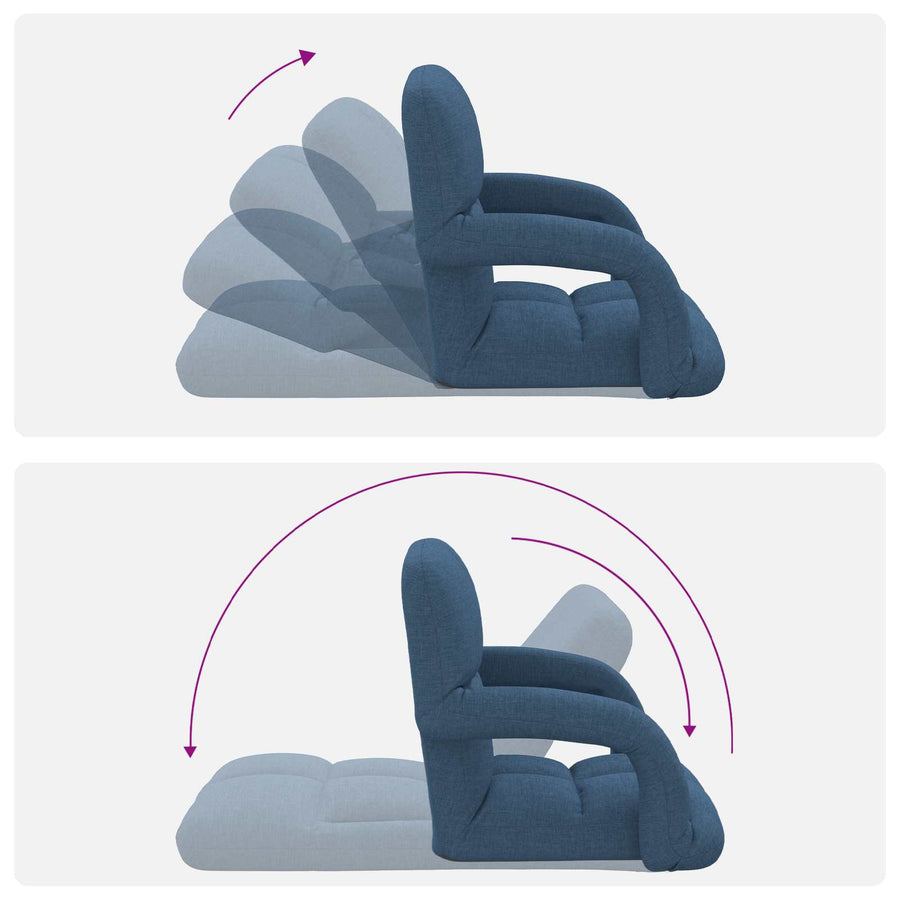 Verstelbare vlo stoelen Blauw 58 x 62 x 58 cm Stof
