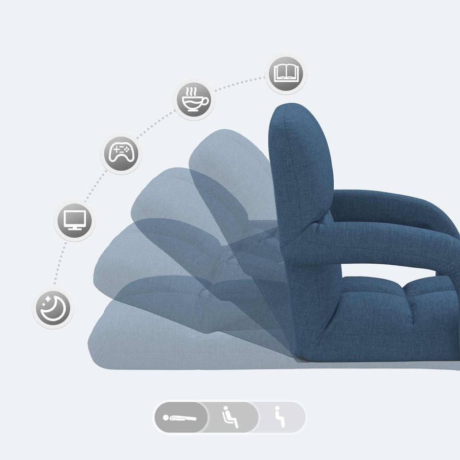 Verstelbare vlo stoelen Blauw 58 x 62 x 58 cm Stof
