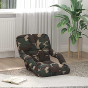 Vloerstoel legergroen 58x62x58 cm stof