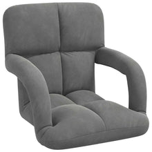 Vloerstoel Donkergrijs 58 x 62 x 58 cm Fluweel