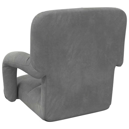 Vloerstoel Donkergrijs 58 x 62 x 58 cm Fluweel