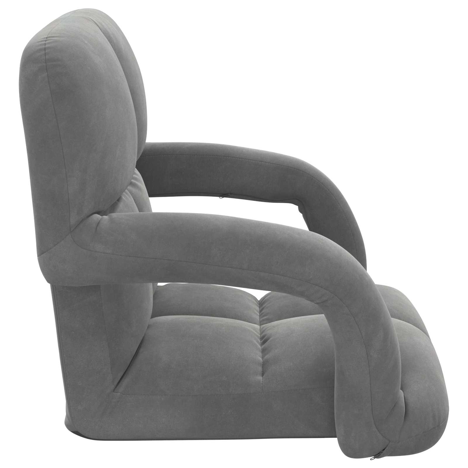 Vloerstoel Donkergrijs 58 x 62 x 58 cm Fluweel