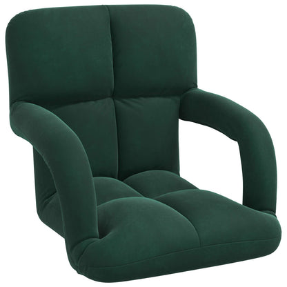 Vloerstoel Donkergroen 58 x 62 x 58 cm Fluweel