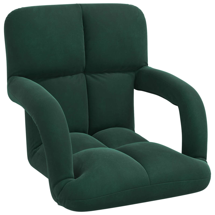 Vloerstoel Donkergroen 58 x 62 x 58 cm Fluweel