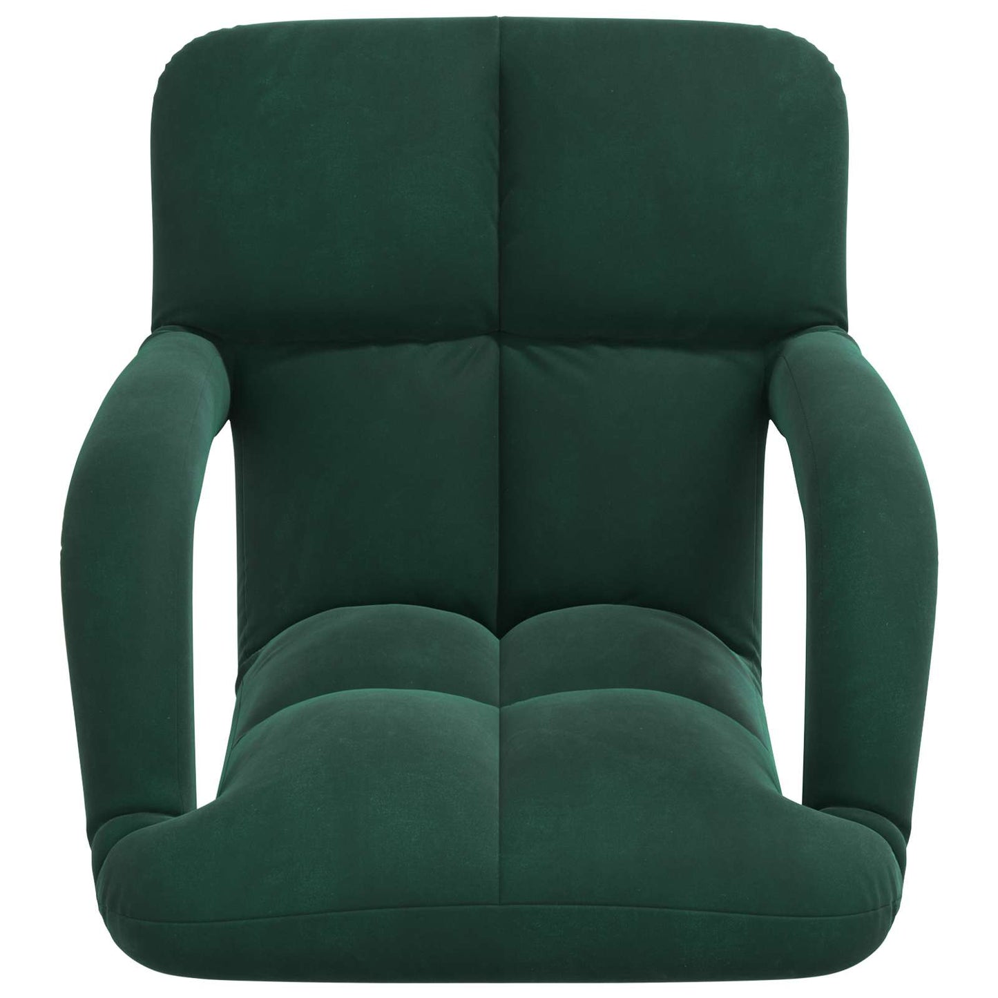 Vloerstoel Donkergroen 58 x 62 x 58 cm Fluweel