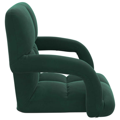 Vloerstoel Donkergroen 58 x 62 x 58 cm Fluweel