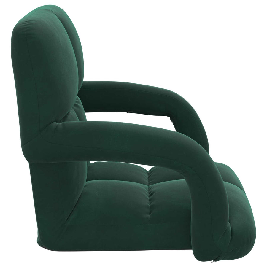 Vloerstoel Donkergroen 58 x 62 x 58 cm Fluweel